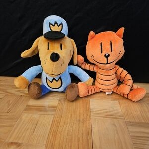 Dogman and Petey plushes